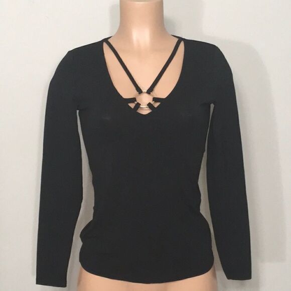 Boston Proper v-neck long sleeves t-shirt. XS runs big. NWOT - Picture 1 of 5